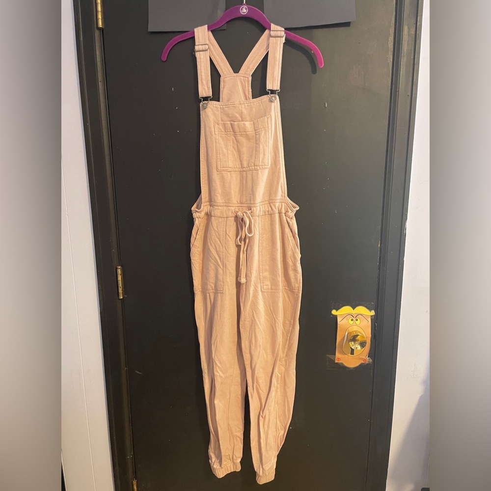 Pink Overalls with Front Pocket